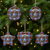 Dalmahoy Tartan Crest Christmas Ceramic Ornament